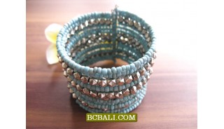 Bali Beads Cuff Bracelets Free Shipping Package